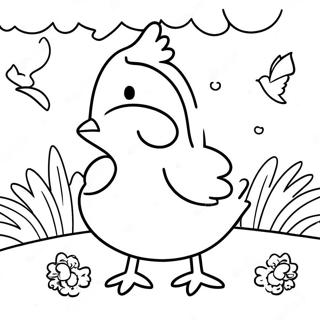 Where's Chicky Coloring Pages