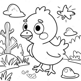 Where's Chicky Coloring Pages