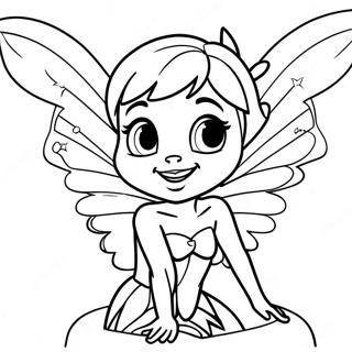 Tink With Sparkling Wings Coloring Page 37044-29644