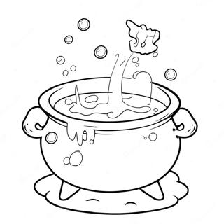 Cauldron Coloring Pages