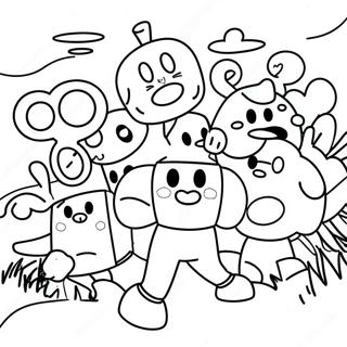 Fall Guys Coloring Page 3706-2995