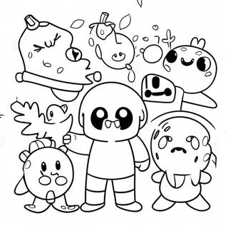 Colorful Fall Guys Characters Coloring Page 3707-2998