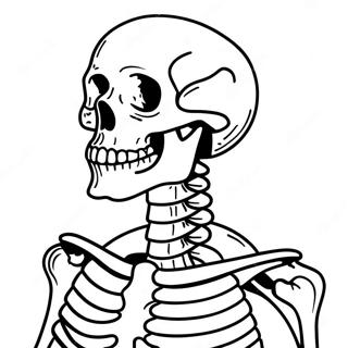 Human Skeleton Anatomy Coloring Page 37084-29675