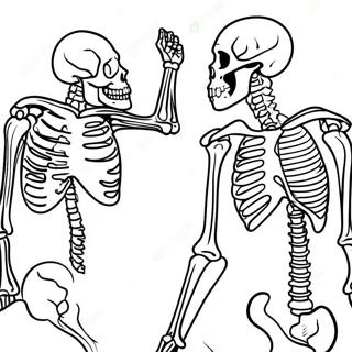 Human Skeleton Anatomy Coloring Page 37084-29676