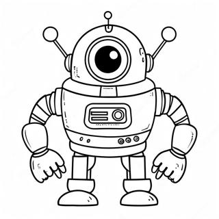 Rob The Robot Coloring Pages