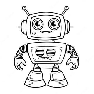 Rob The Robot Coloring Page 37103-29688