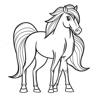 Paint Horse Coloring Pages