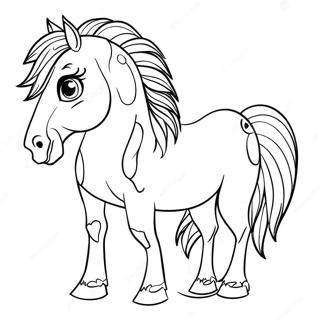 Paint Horse Coloring Page 37133-29711