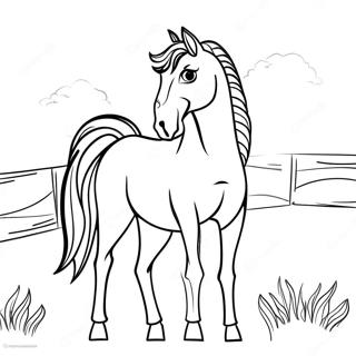 Paint Horse Coloring Page 37133-29712