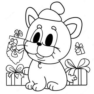 Garfield Christmas Coloring Page 37143-29719