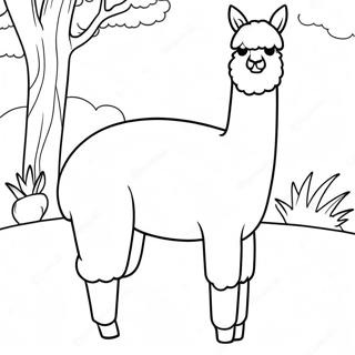 Alpaca Coloring Page 37163-29734