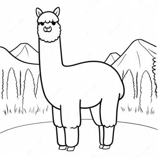 Alpaca Coloring Page 37163-29735