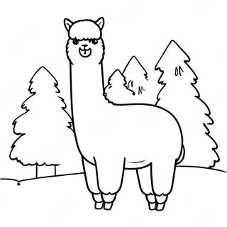 Alpaca Coloring Page 37163-29736