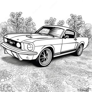 Mustang Gt Coloring Page 3716-3004