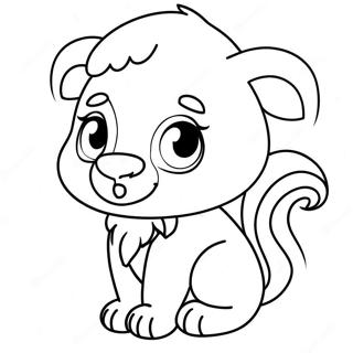 Cute Animal Mascot Coloring Page 37174-29745