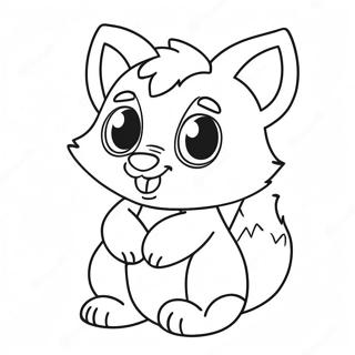 Cute Animal Mascot Coloring Page 37174-29748