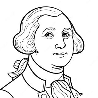 George Washington Sheet Coloring Pages