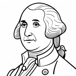 George Washington Historical Portrait Coloring Page 37183-29758