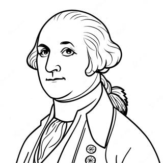 George Washington Historical Portrait Coloring Page 37183-29760