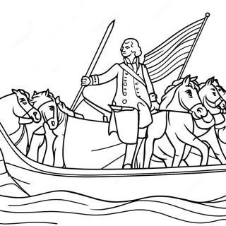 George Washington Sheet Coloring Pages