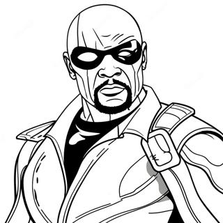 Nick Fury With Eye Patch Coloring Page 37194-29762