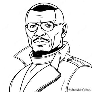 Nick Fury With Eye Patch Coloring Page 37194-29763