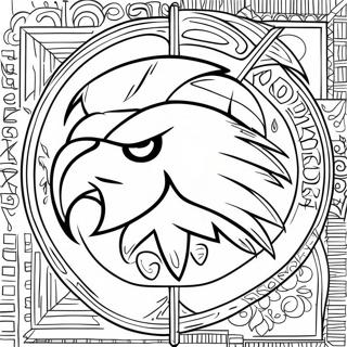 Iowa Hawkeye Logo Coloring Page 37223-29783