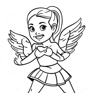 Iowa Hawkeye Cheerleader Coloring Page 37224-29786