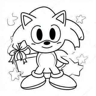 Happy Birthday Sonic Coloring Pages