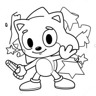 Happy Birthday Sonic Coloring Page 37233-29792