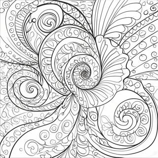 Swirl Pattern Coloring Page 37243-29800