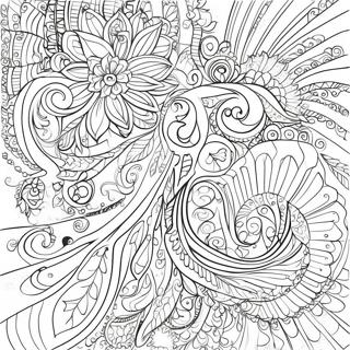 Intricate Swirl Coloring Page 37244-29803