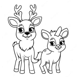 Rudolph And Clarice Coloring Page 37253-29806