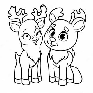 Rudolph And Clarice Coloring Page 37253-29807