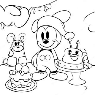 Mickey Mouse Clubhouse Party Coloring Page 37264-29818