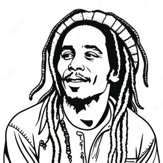 Bob Marley Coloring Page 37273-29822