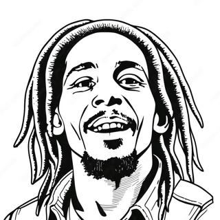 Bob Marley Coloring Page 37273-29824