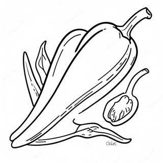 Chili Pepper Coloring Pages