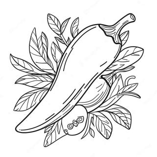 Chili Pepper Coloring Page 37303-29848