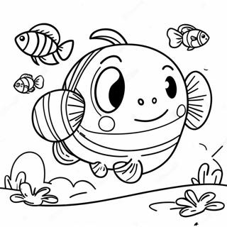 Catch Tiny Ping Coloring Pages