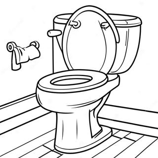 Toilet Bound Coloring Page 37343-29883