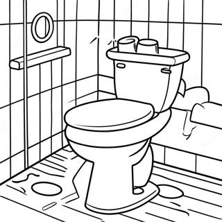 Toilet Bound Coloring Page 37343-29884