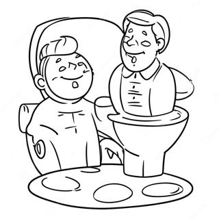 Toilet Bound Coloring Pages