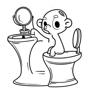 Toilet Bound Characters Coloring Page 37344-29880