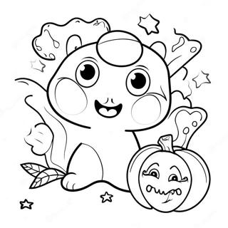 Cute Halloween Trick Or Treat Coloring Page 37353-29885