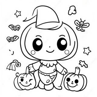 Cute Halloween Trick Or Treat Coloring Page 37353-29886