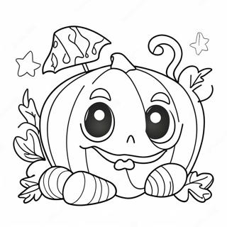 Cute Halloween Trick Or Treat Coloring Page 37353-29887