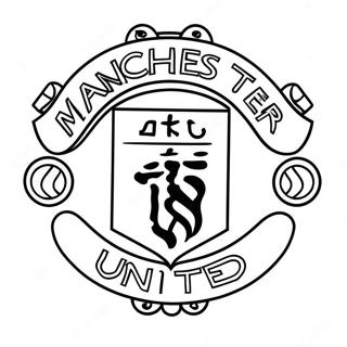 Manchester United Logo Coloring Page 37363-29894