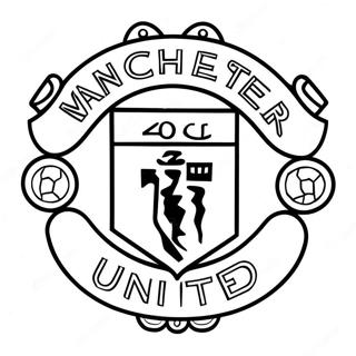 Manchester United Logo Coloring Page 37363-29895