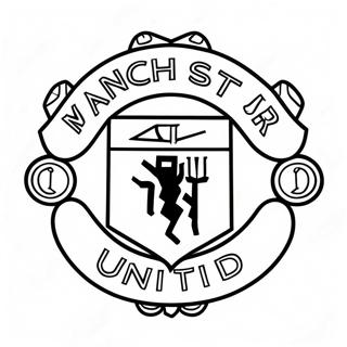 Manchester United Logo Coloring Page 37363-29896